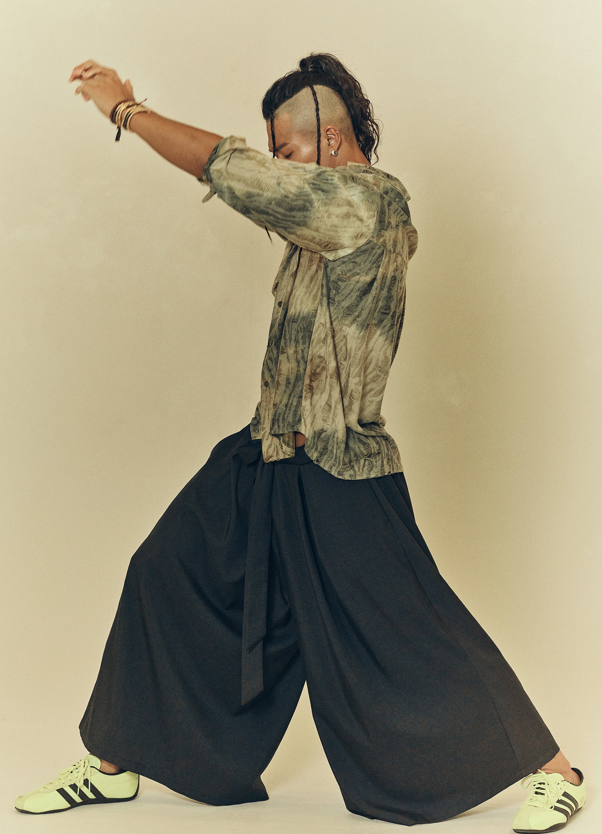 FIED_HAKAMA CULOTTE PANTS NAVY