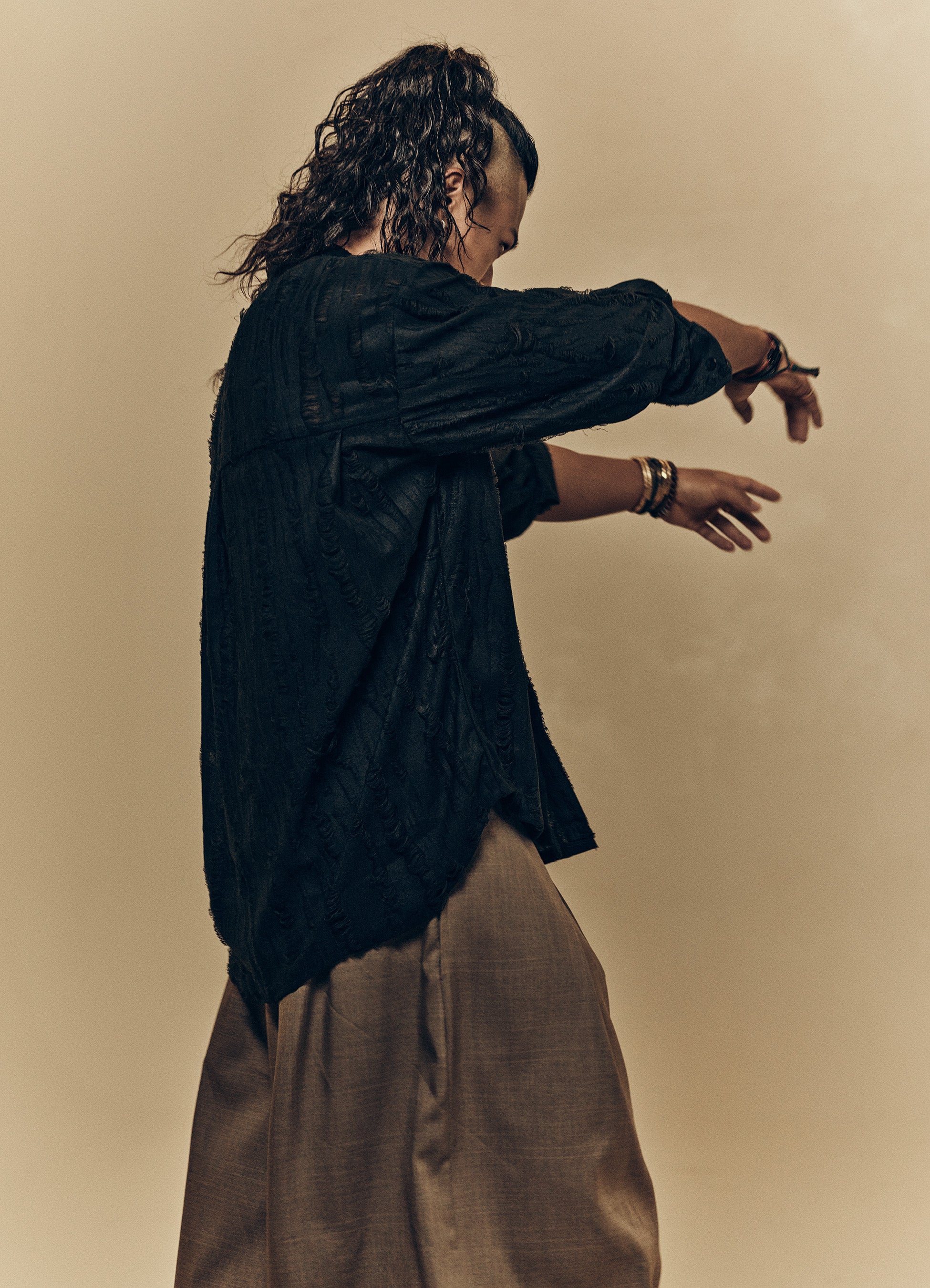 FIED_DAMAGE SHIRT BLACK