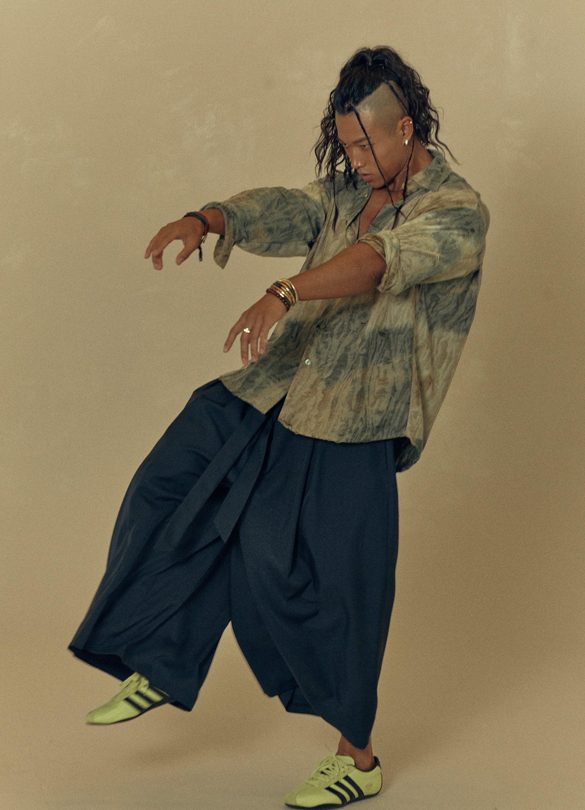 FIED_HAKAMA CULOTTE PANTS NAVY