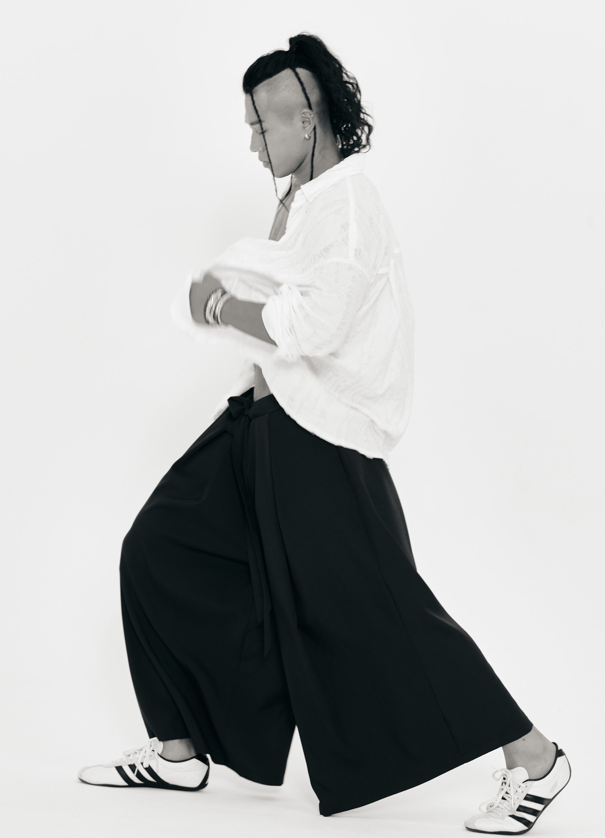 FIED_HAKAMA CULOTTE PANTS NAVY