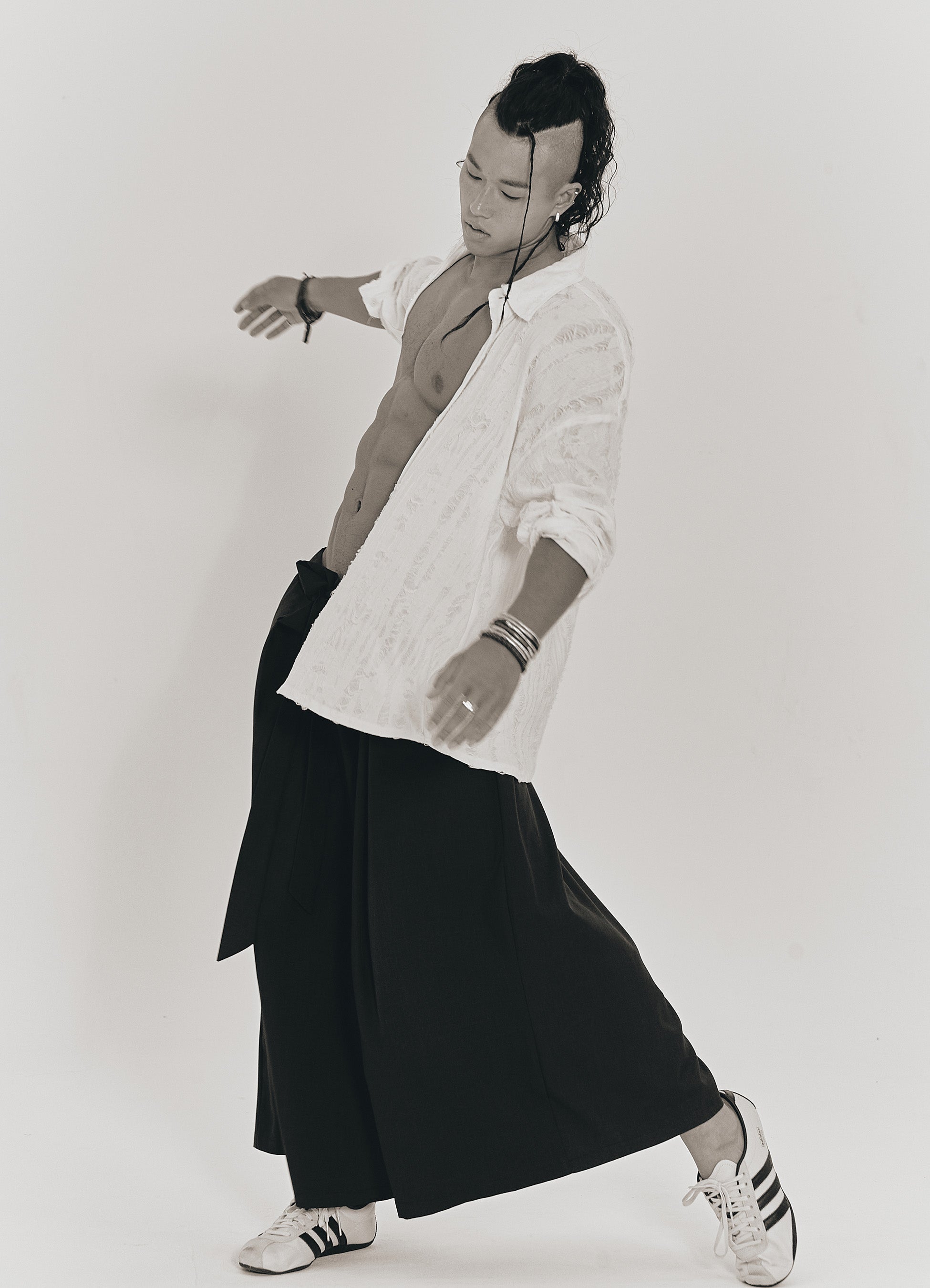 FIED_HAKAMA CULOTTE PANTS NAVY