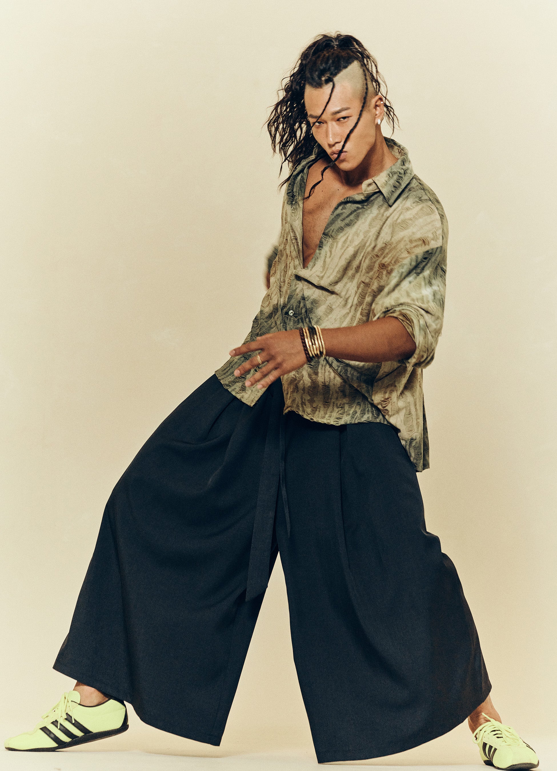 FIED_HAKAMA CULOTTE PANTS NAVY
