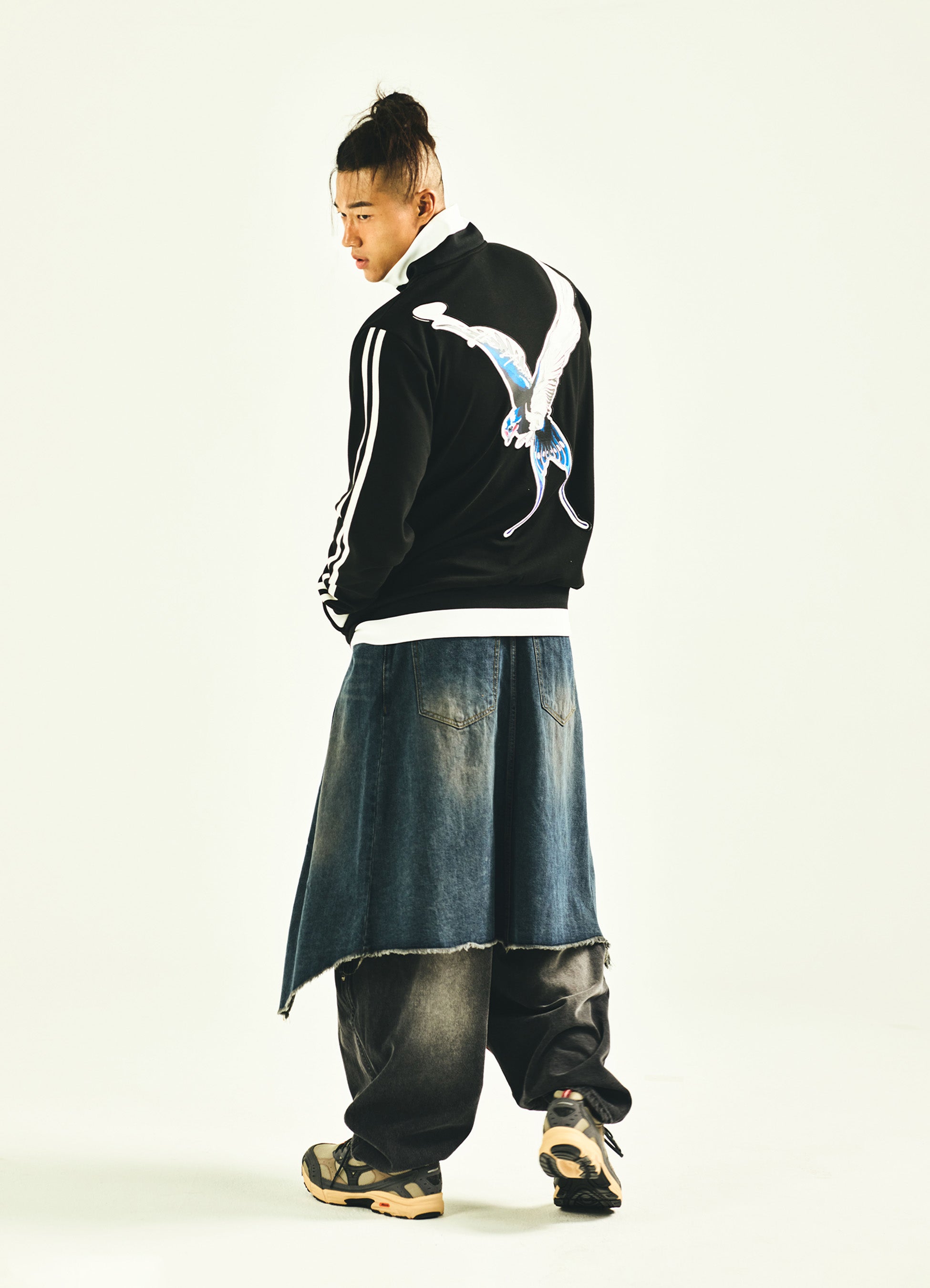 FIED_SWALLOW TRACK TOP BLACK