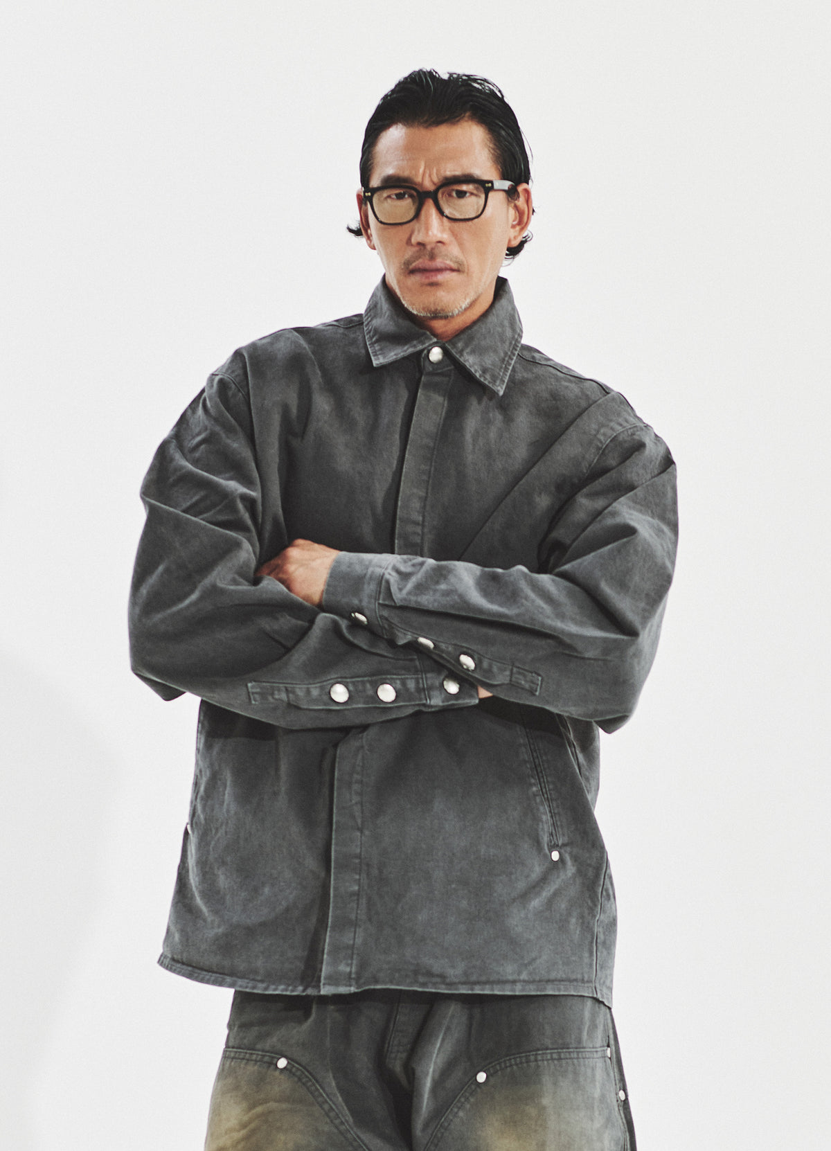 Garment Work Jacket Gray