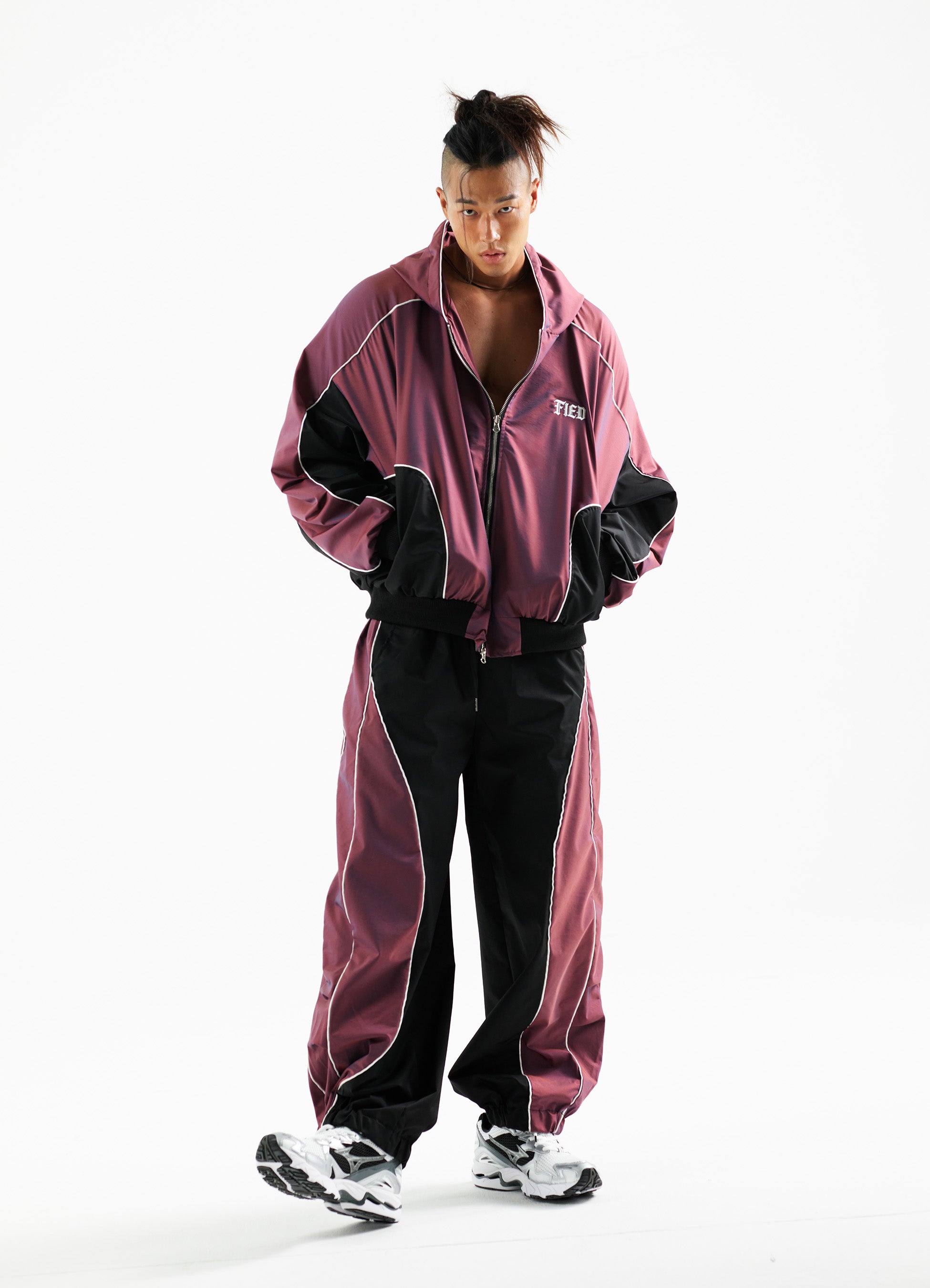 Wine Pearl Jogger Pants