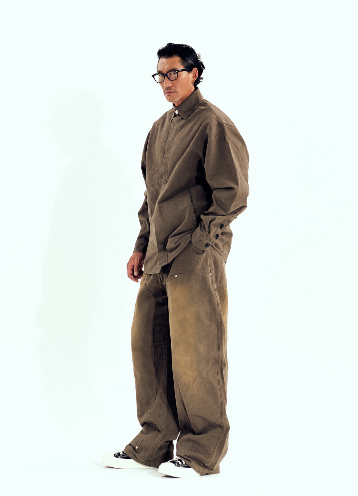 Garment Work Pants Brown