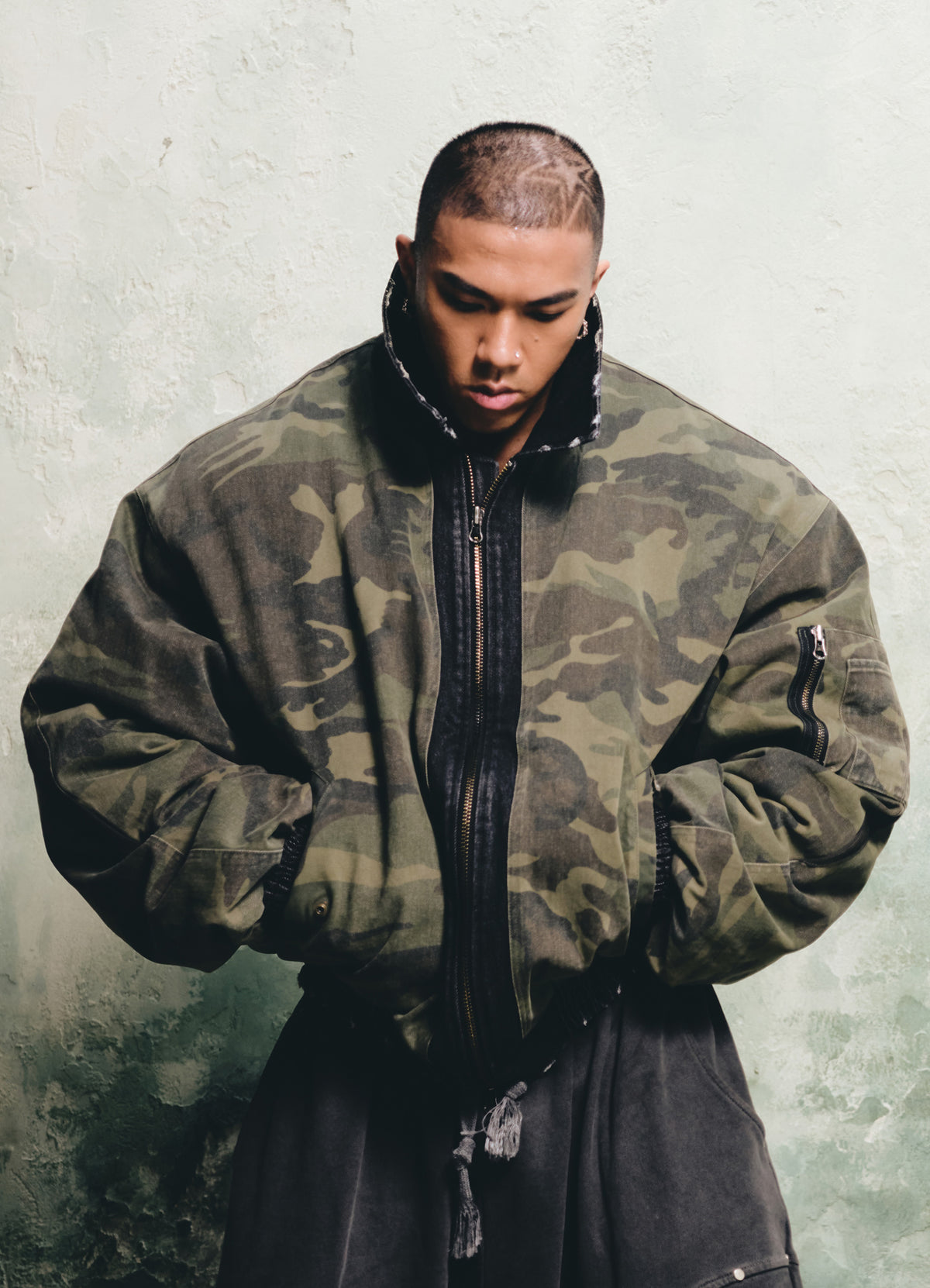 Graze Camo Bomber Jacket
