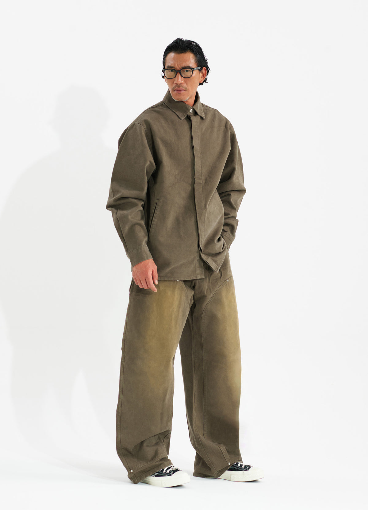 Garment Work Pants Brown