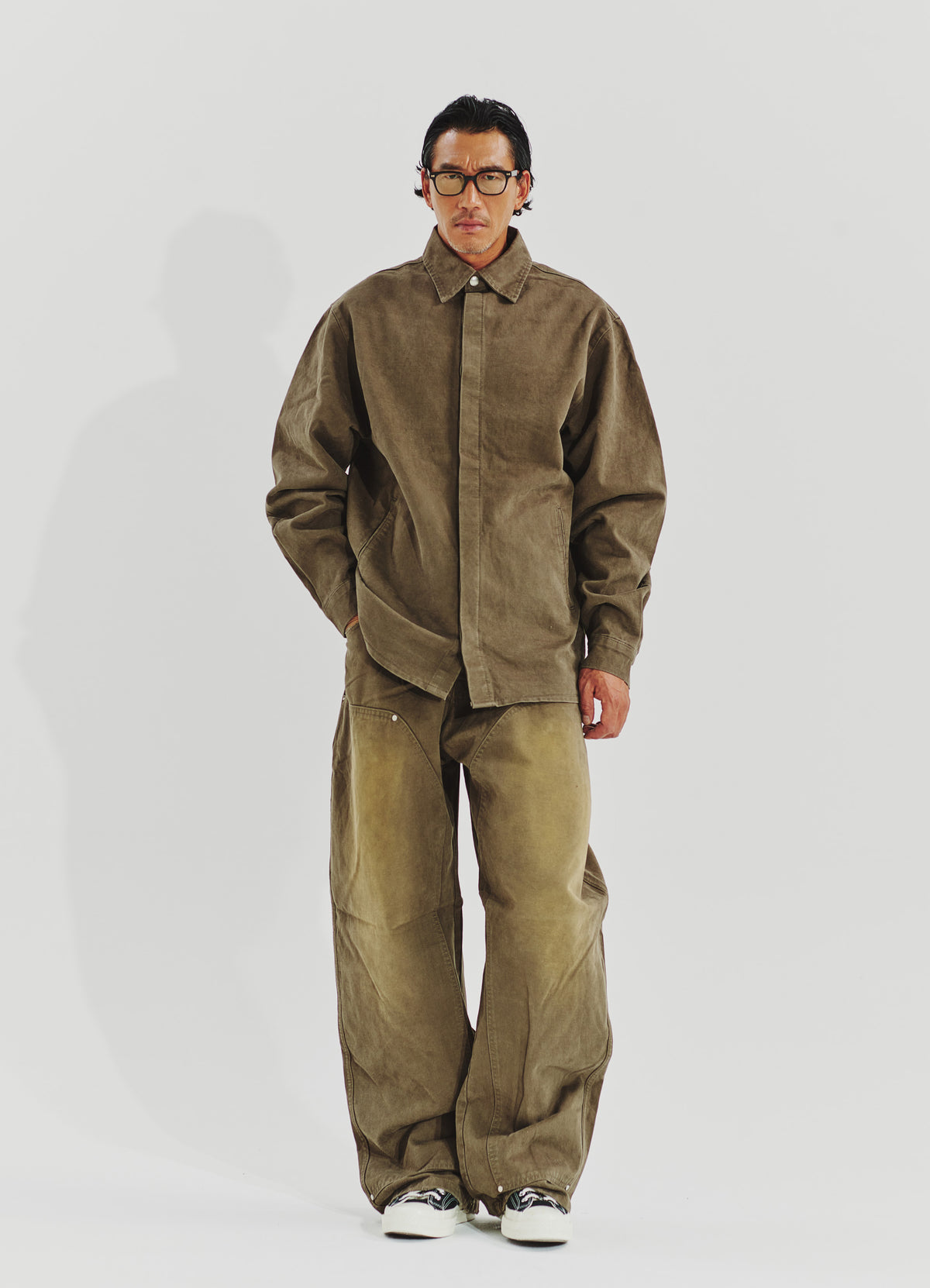 Garment Work Pants Brown