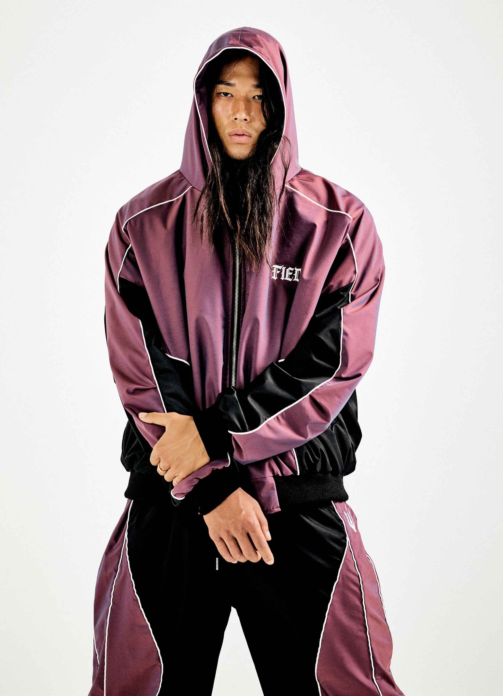 Wine Pearl Hood Jumper
