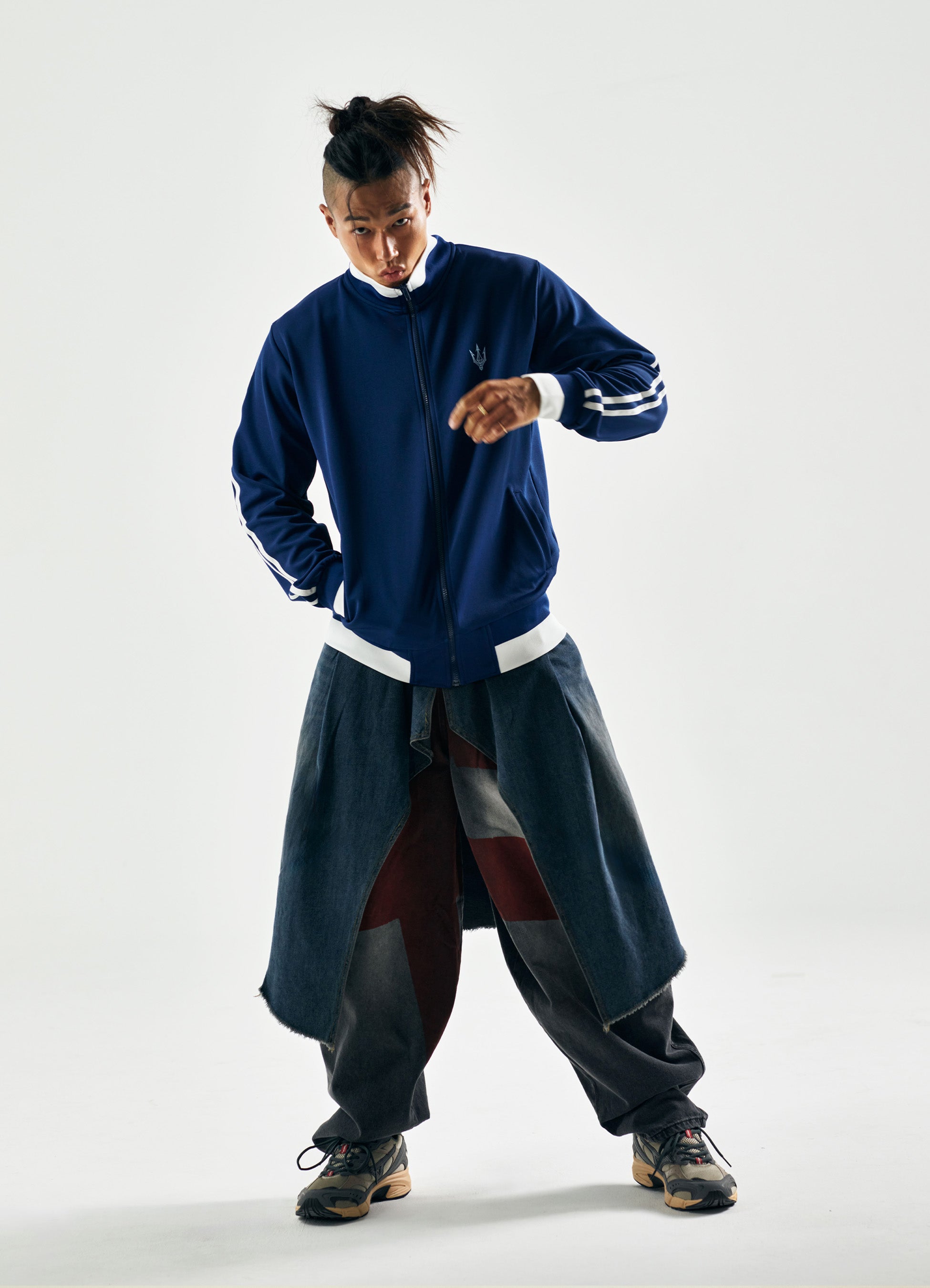 FIED_SWALLOW TRACK TOP BLUE