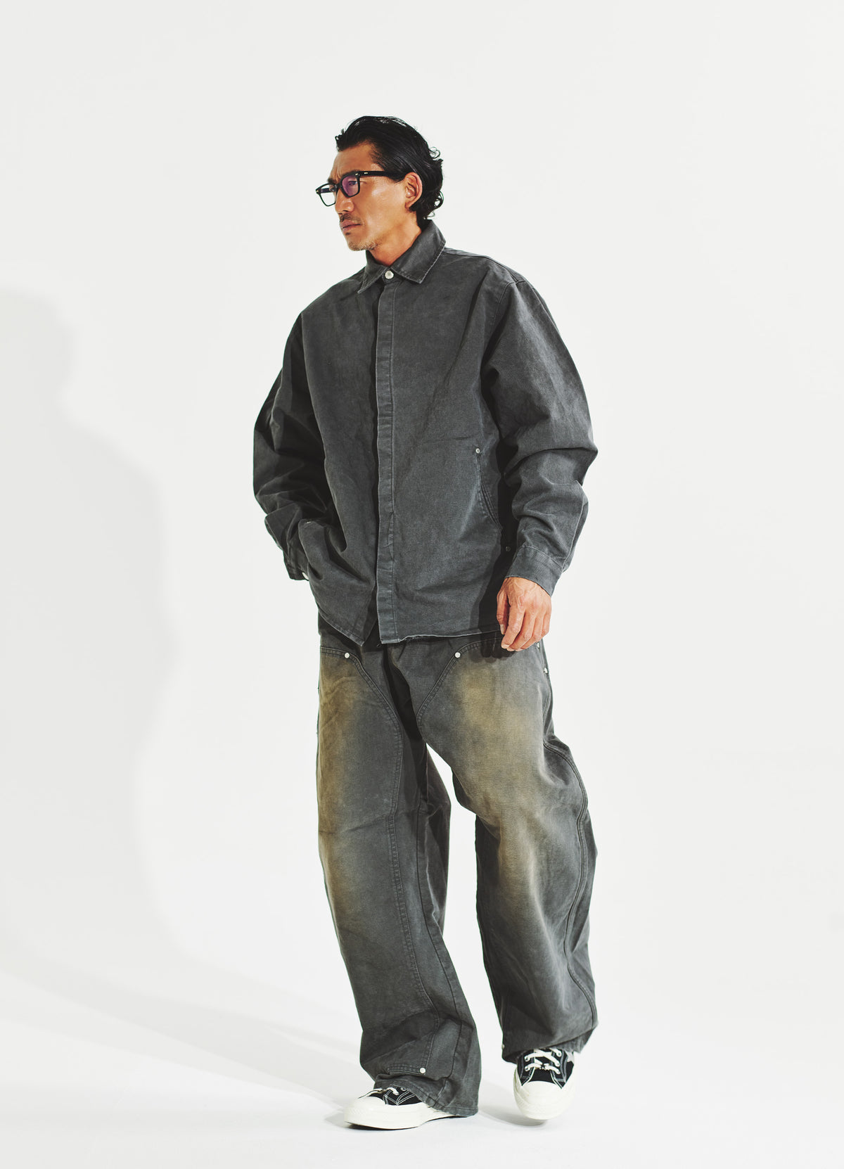 Garment Work Jacket Gray