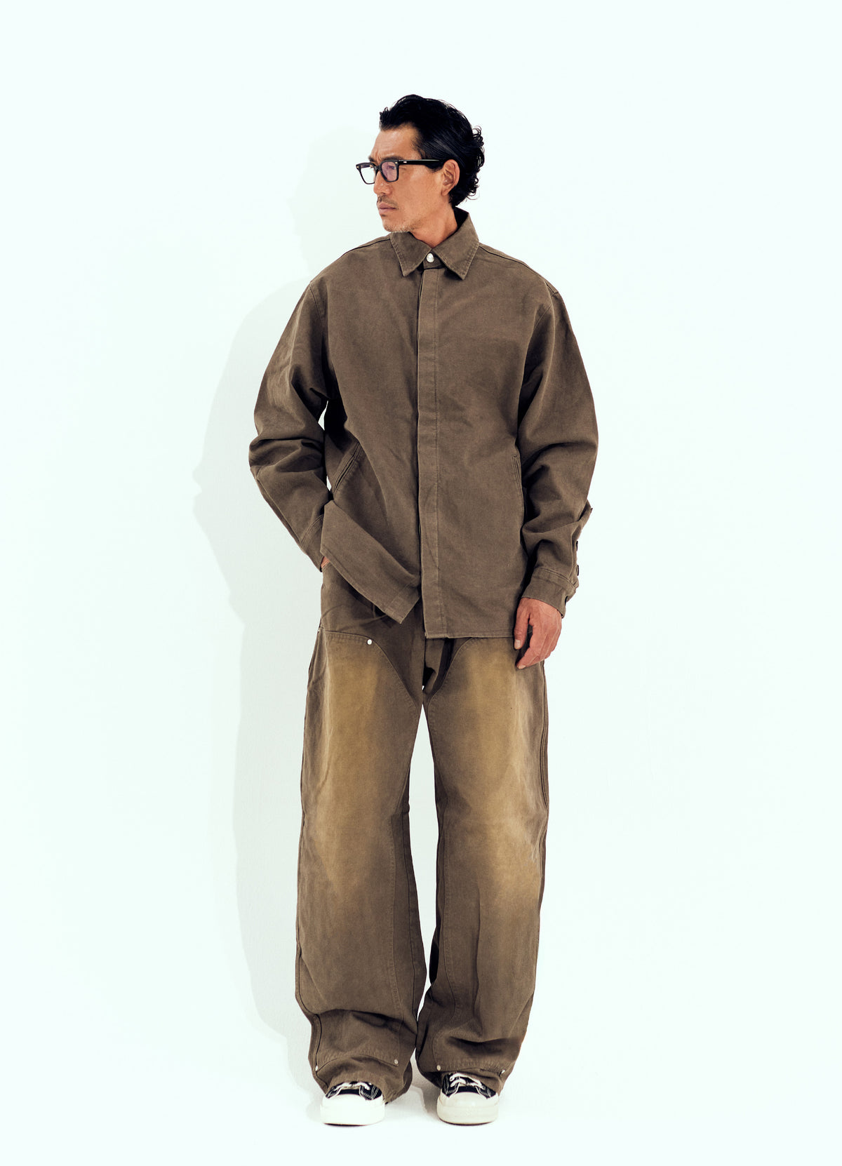 Garment Work Pants Brown