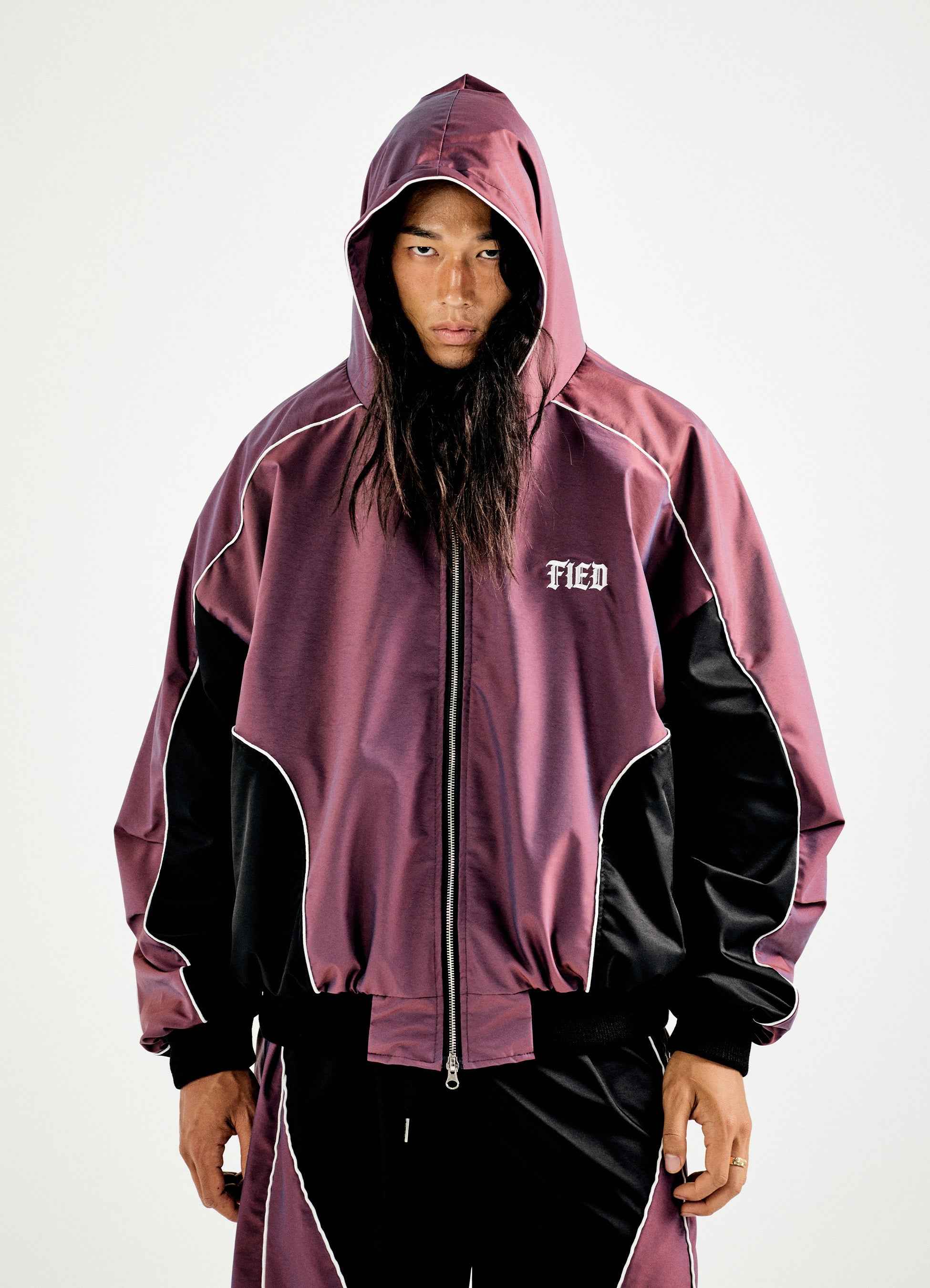 Wine Pearl Hood Jumper