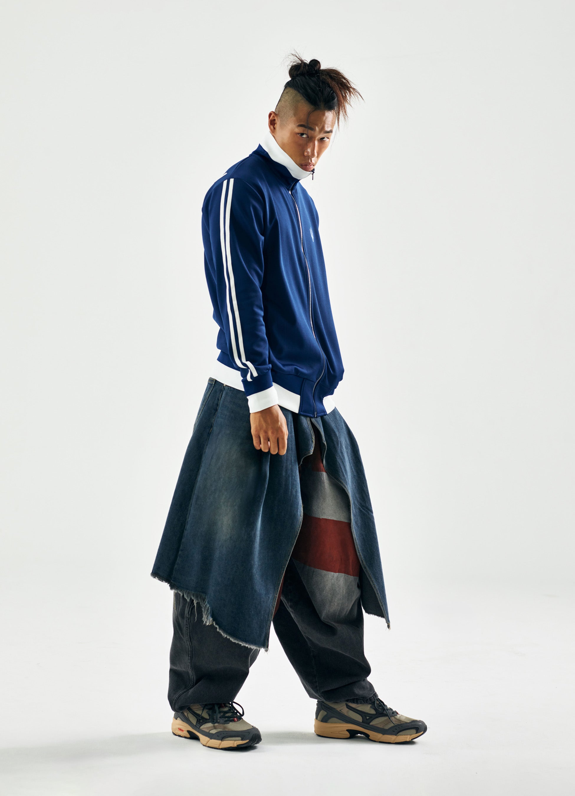 FIED_SWALLOW TRACK TOP BLUE