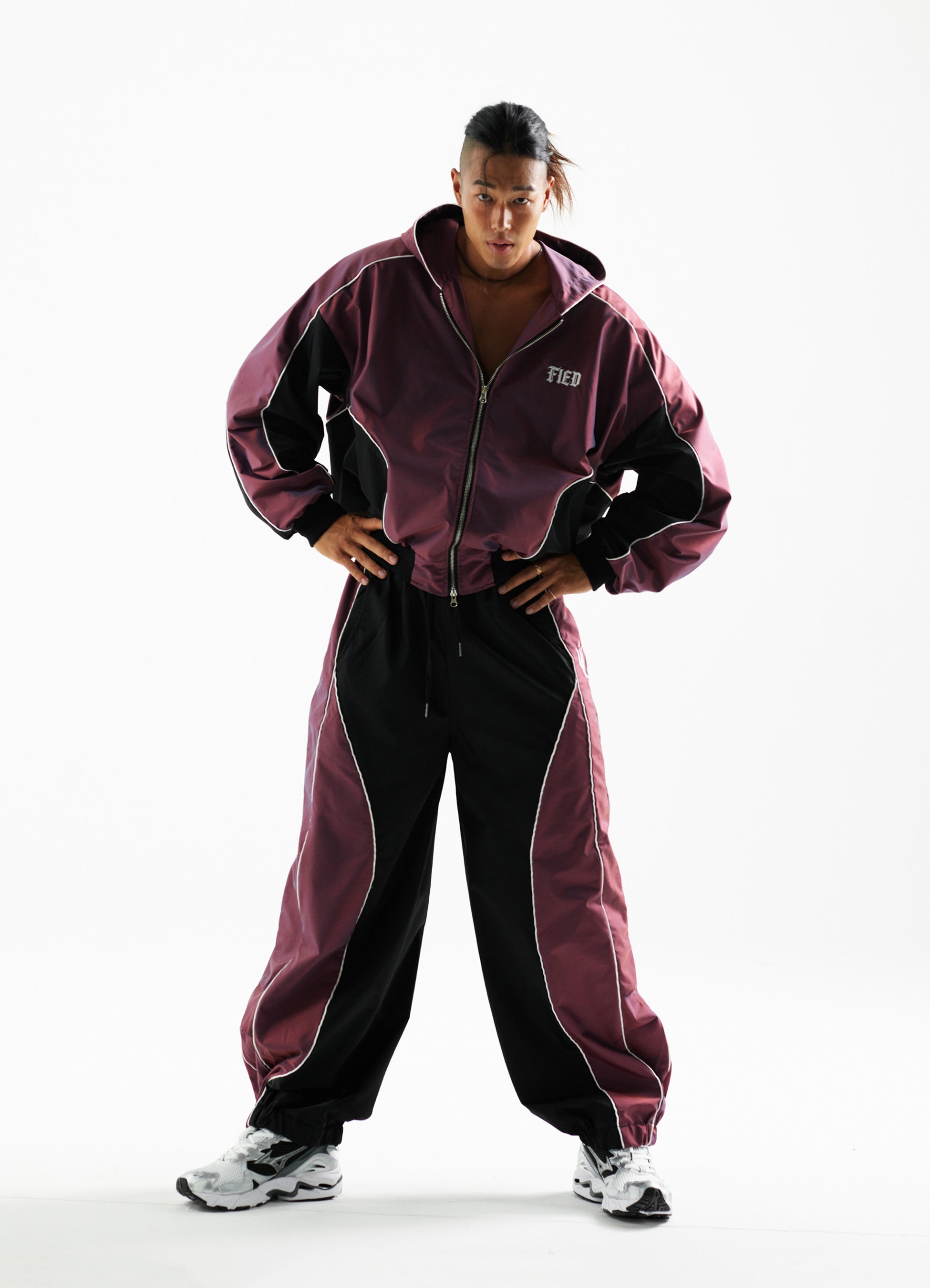 Wine Pearl Jogger Pants