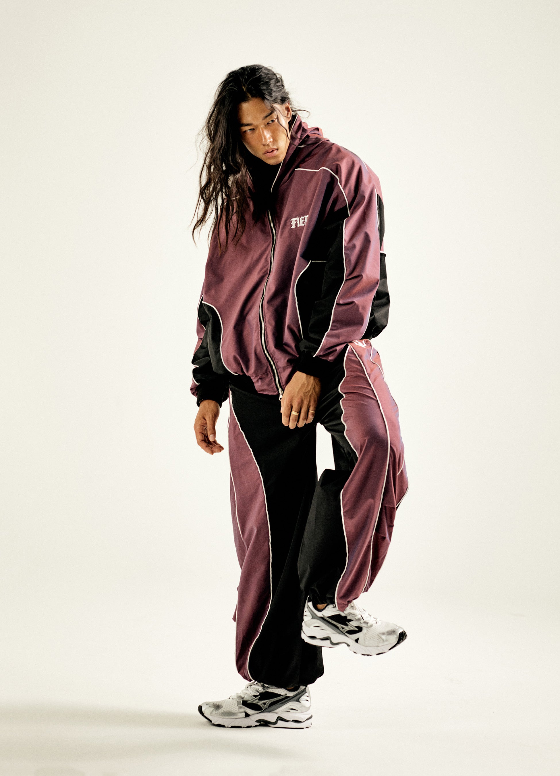Wine Pearl Jogger Pants
