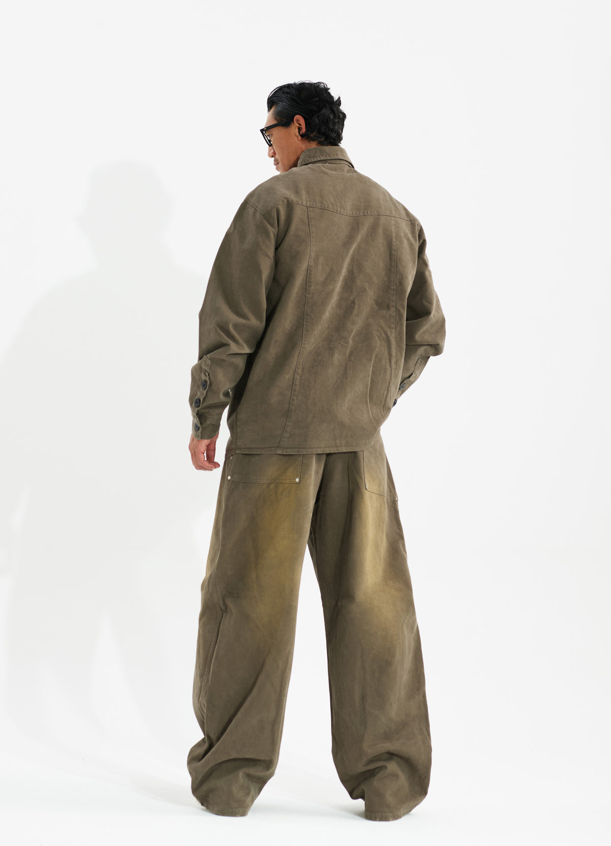 Garment Work Jacket Brown