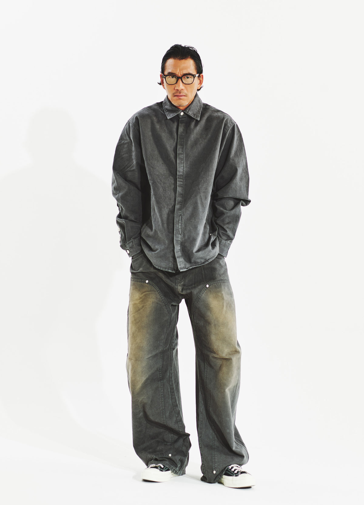 Garment Work Jacket Gray