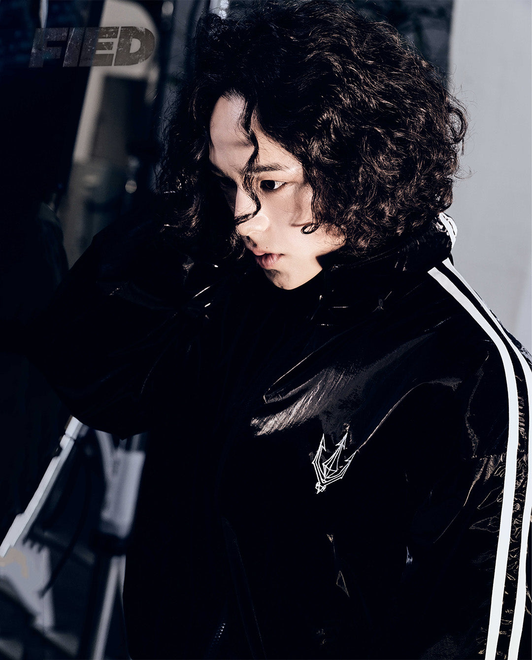 Unisex Jet Black Glaze Satin Shell Windbreaker Jacket - Streetwear