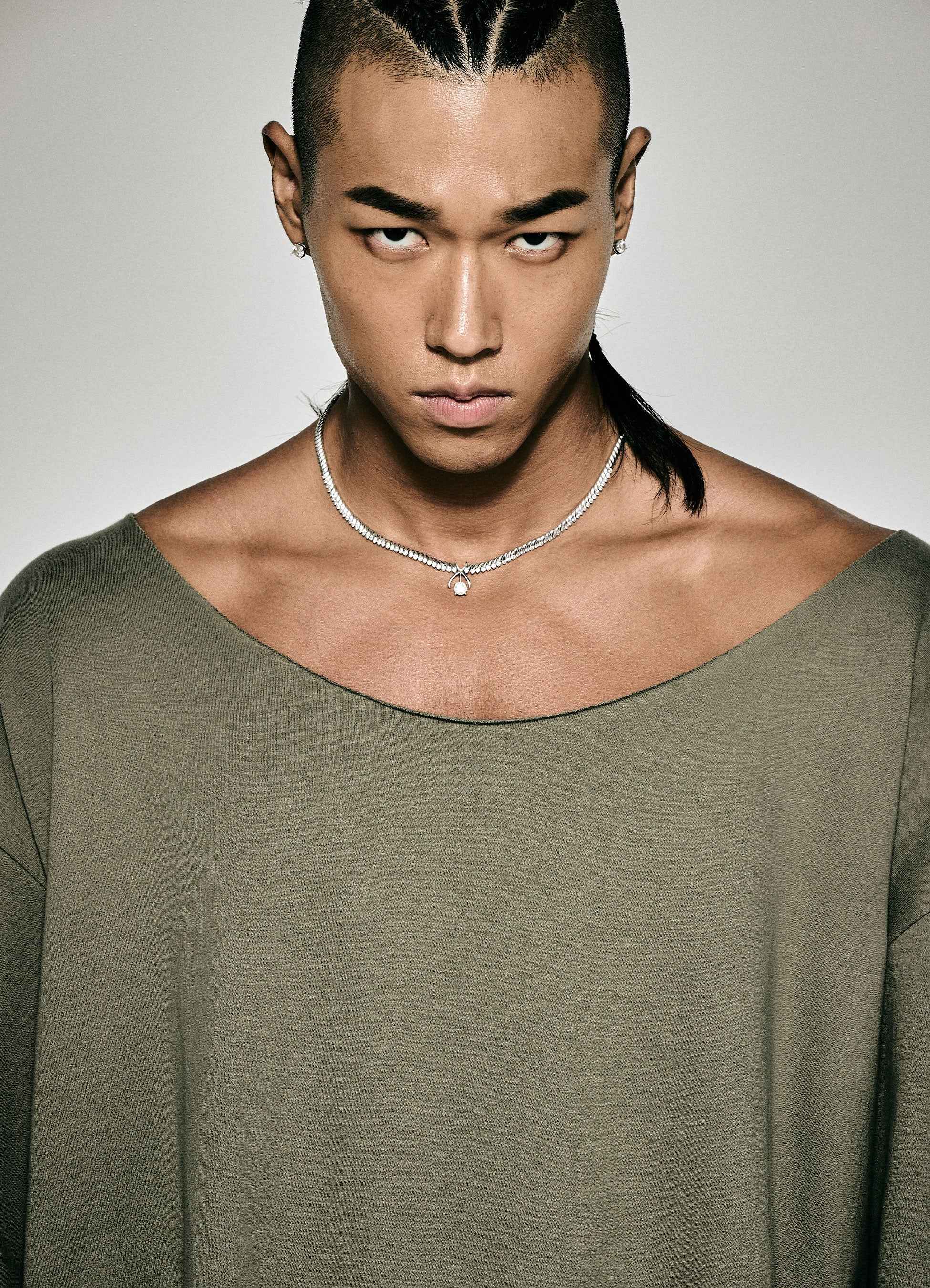 Muscle  Cutting  T-shirt Khaki - Fied World