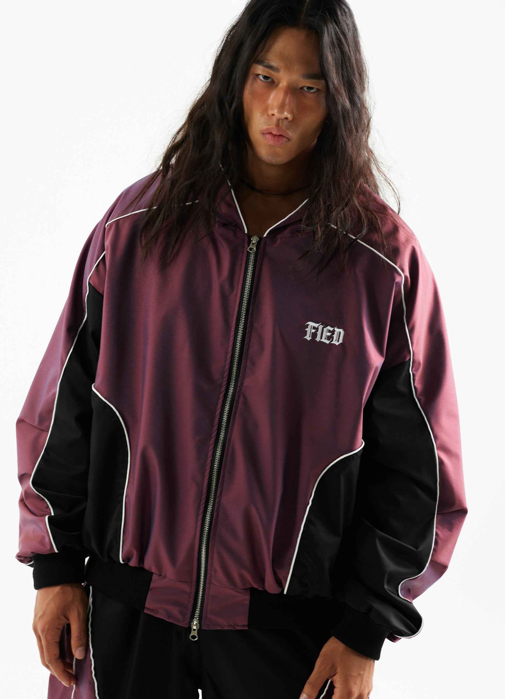 Wine Pearl Hood Jumper