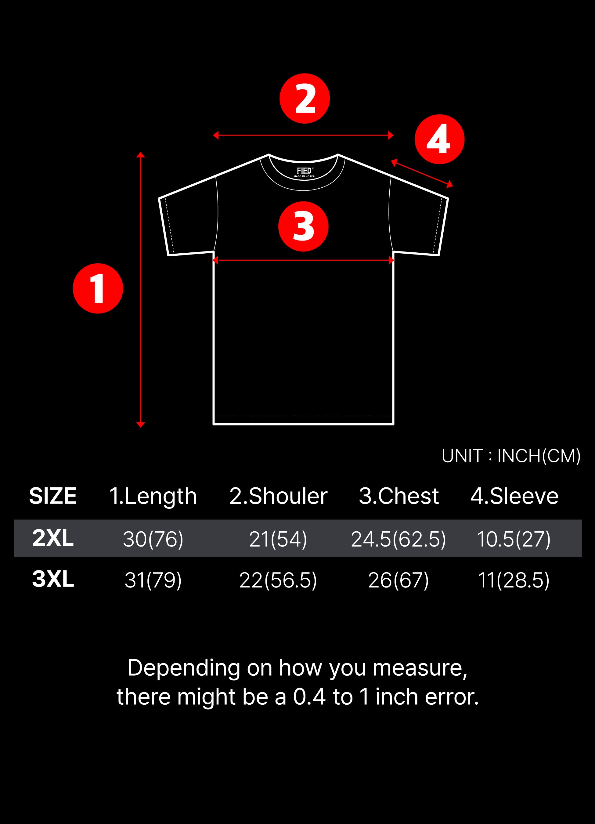 FIED Blue T-shirt - Fied World